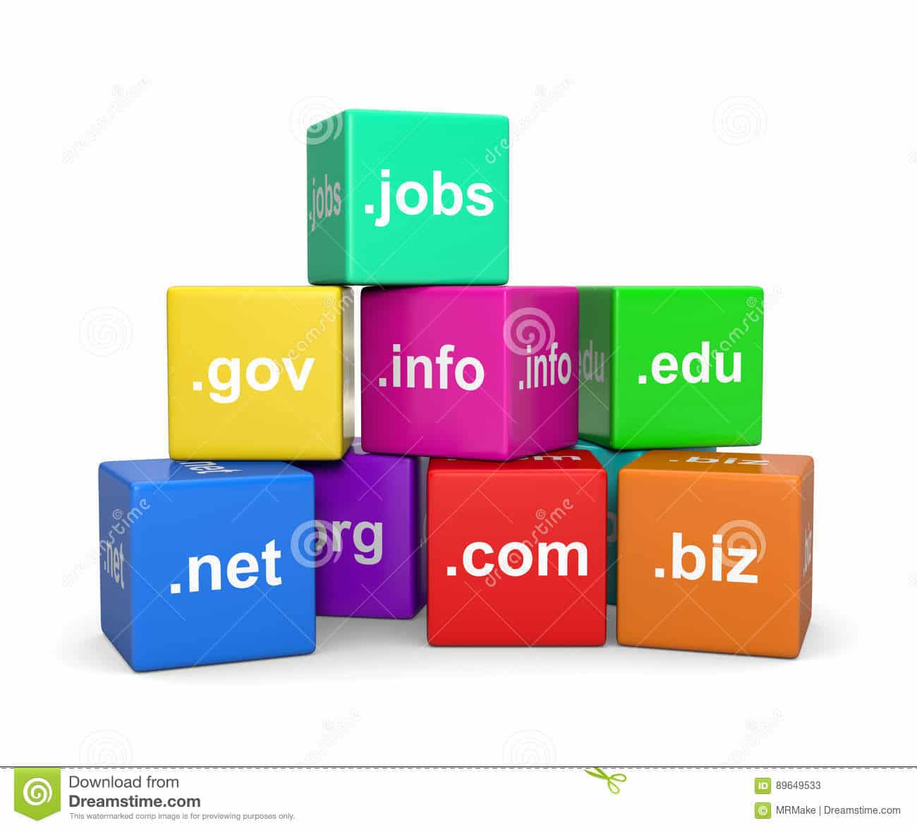 Internet Domain Names stock illustration. Illustration of background ...
