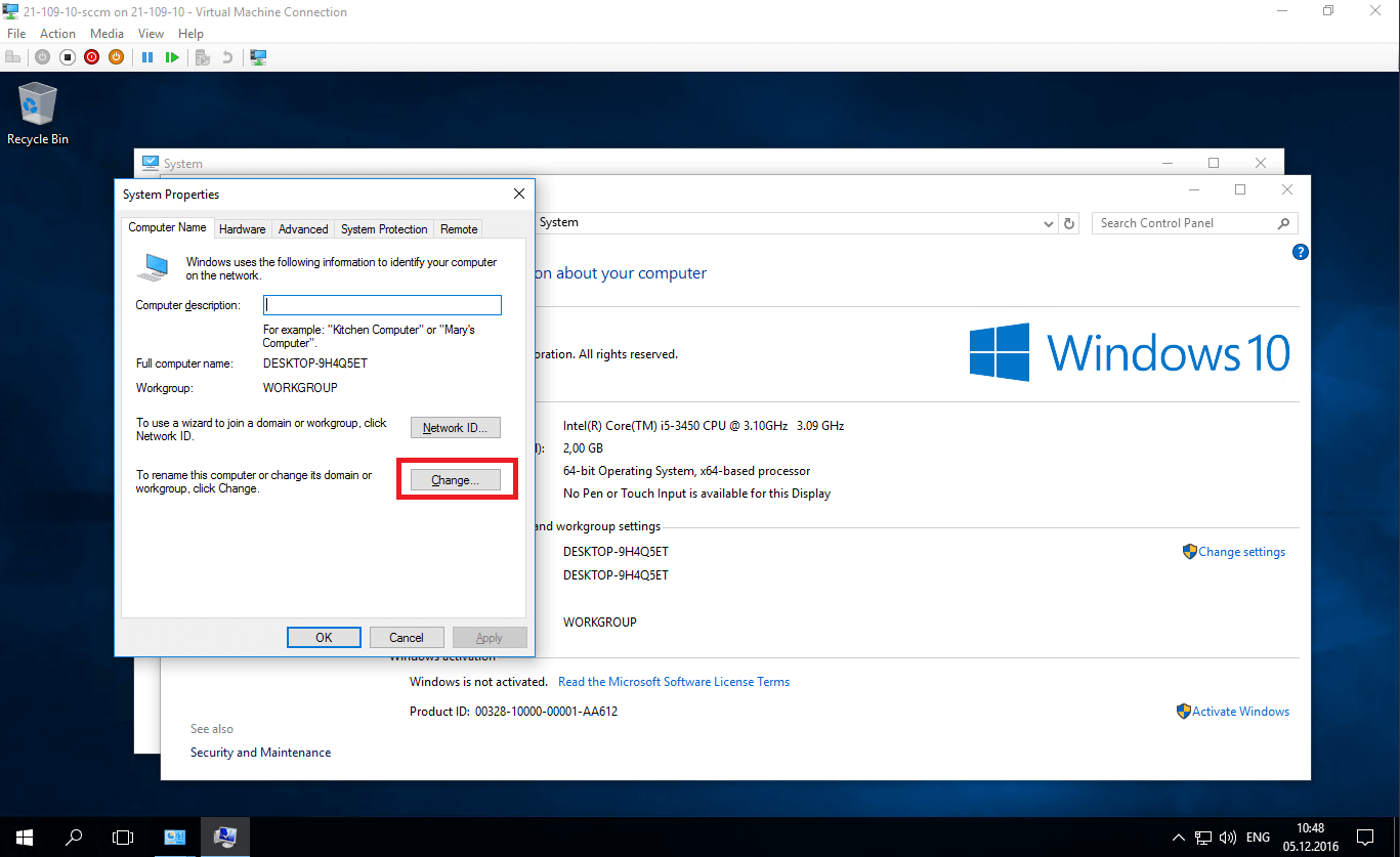 Join Windows 10 to Domain