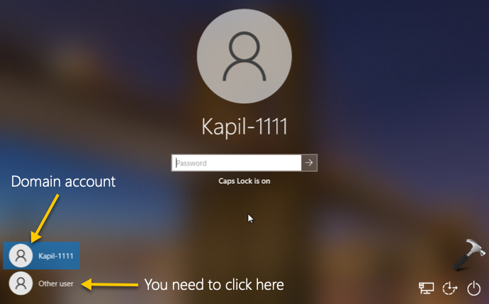 Login With A Local Account Instead Of Domain Account In ...