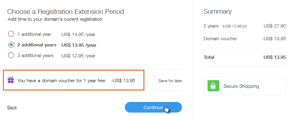 Redeeming Your 1 Year Free Domain Voucher When ...