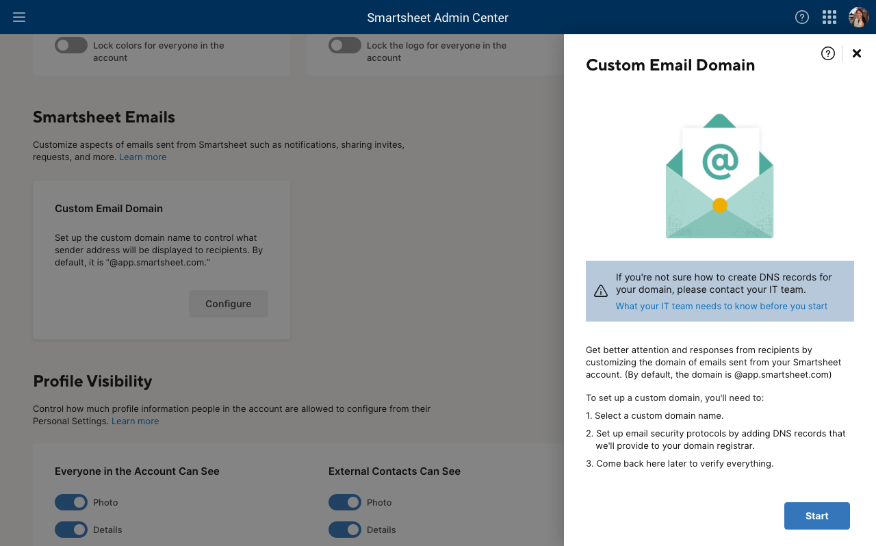 Set Up a Custom Email Domain