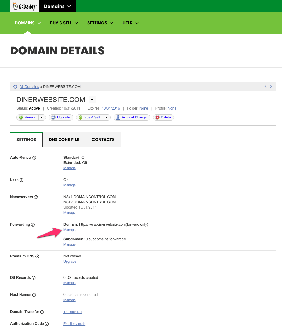 Setting up a custom domain with Godaddy