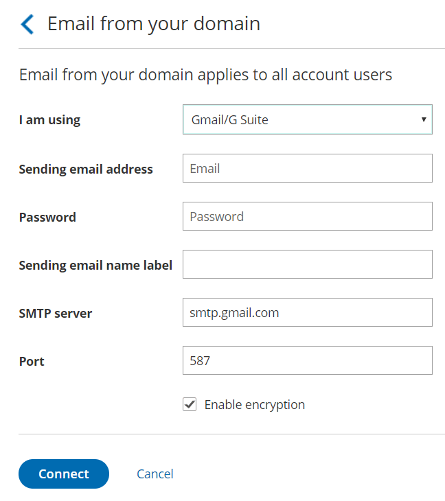 Setting up Email from your Domain