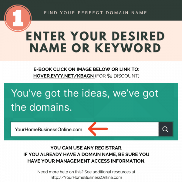STEP 1  Register Your Domain