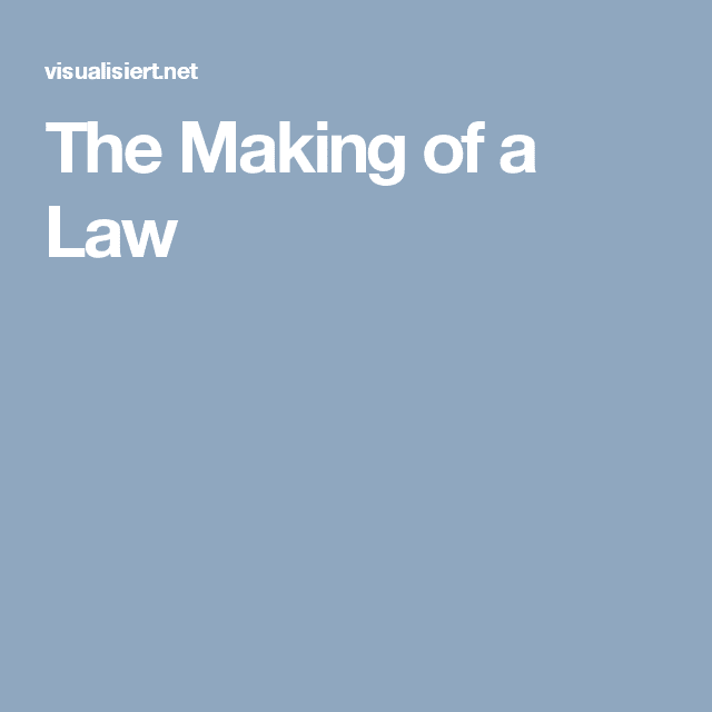 The Making of a Law