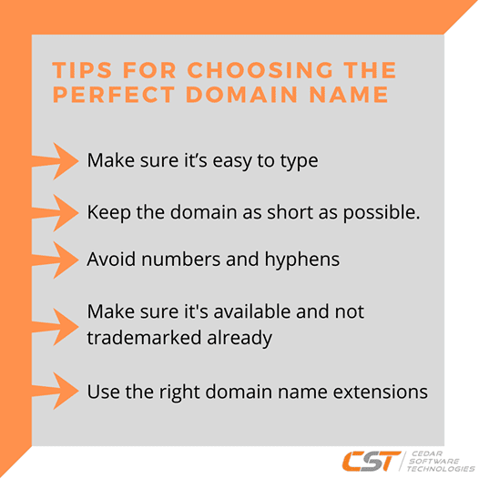 Tips for choosing the perfect domain name