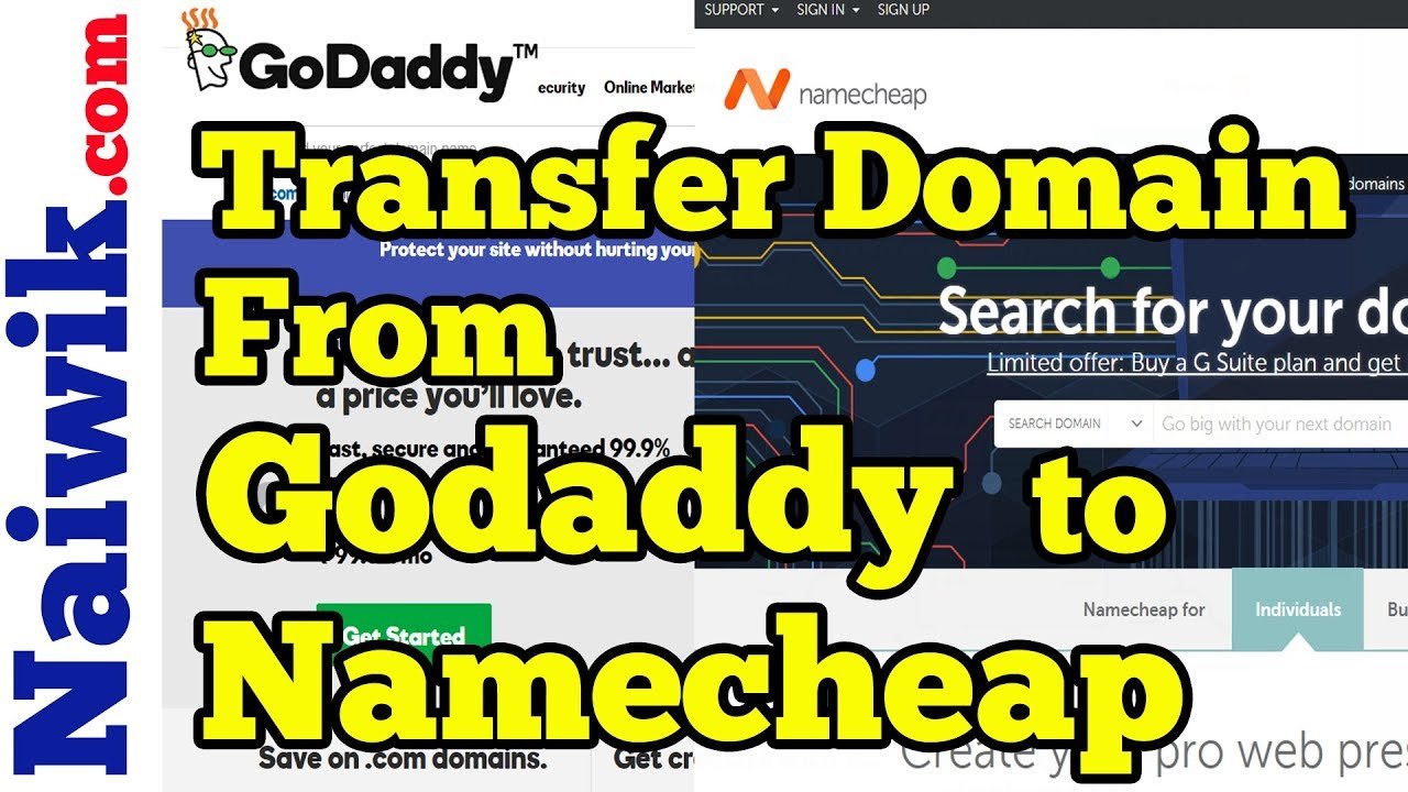 Transfer Domain from Godaddy to Namecheap