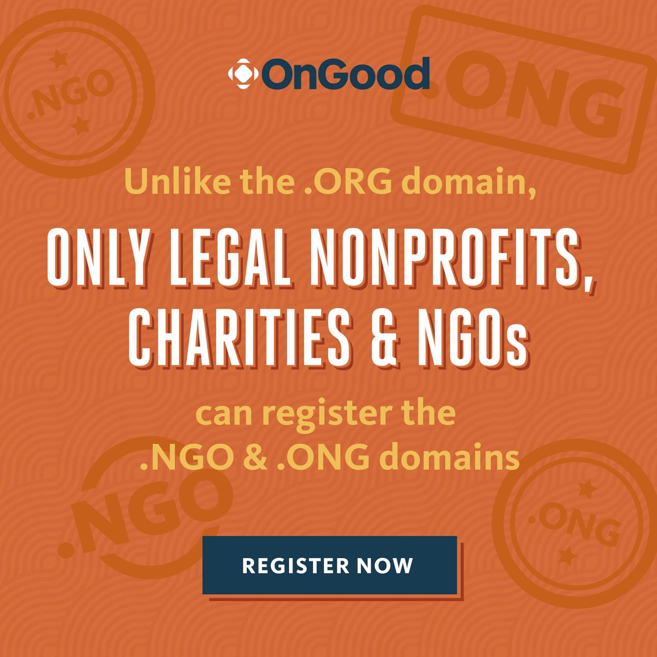 Unlike the .ORG domain, only legal nonprofits, charities ...