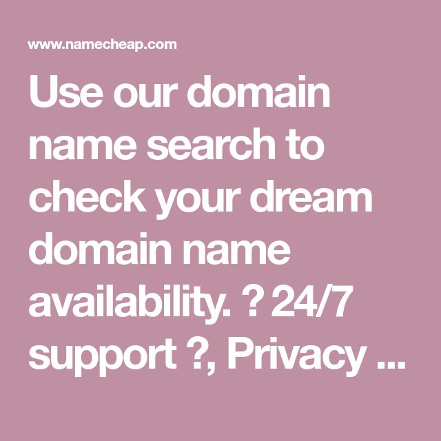 Use our domain name search to check your dream domain name availability ...