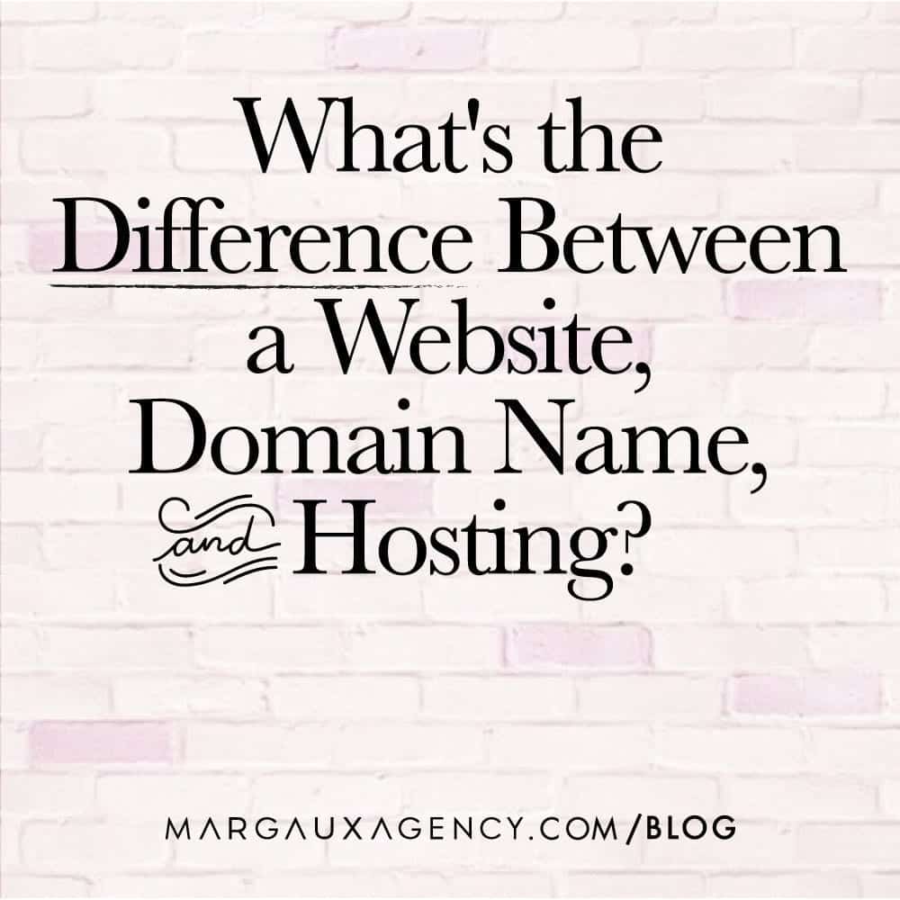 Website, Domain Name or Web Hosting. What