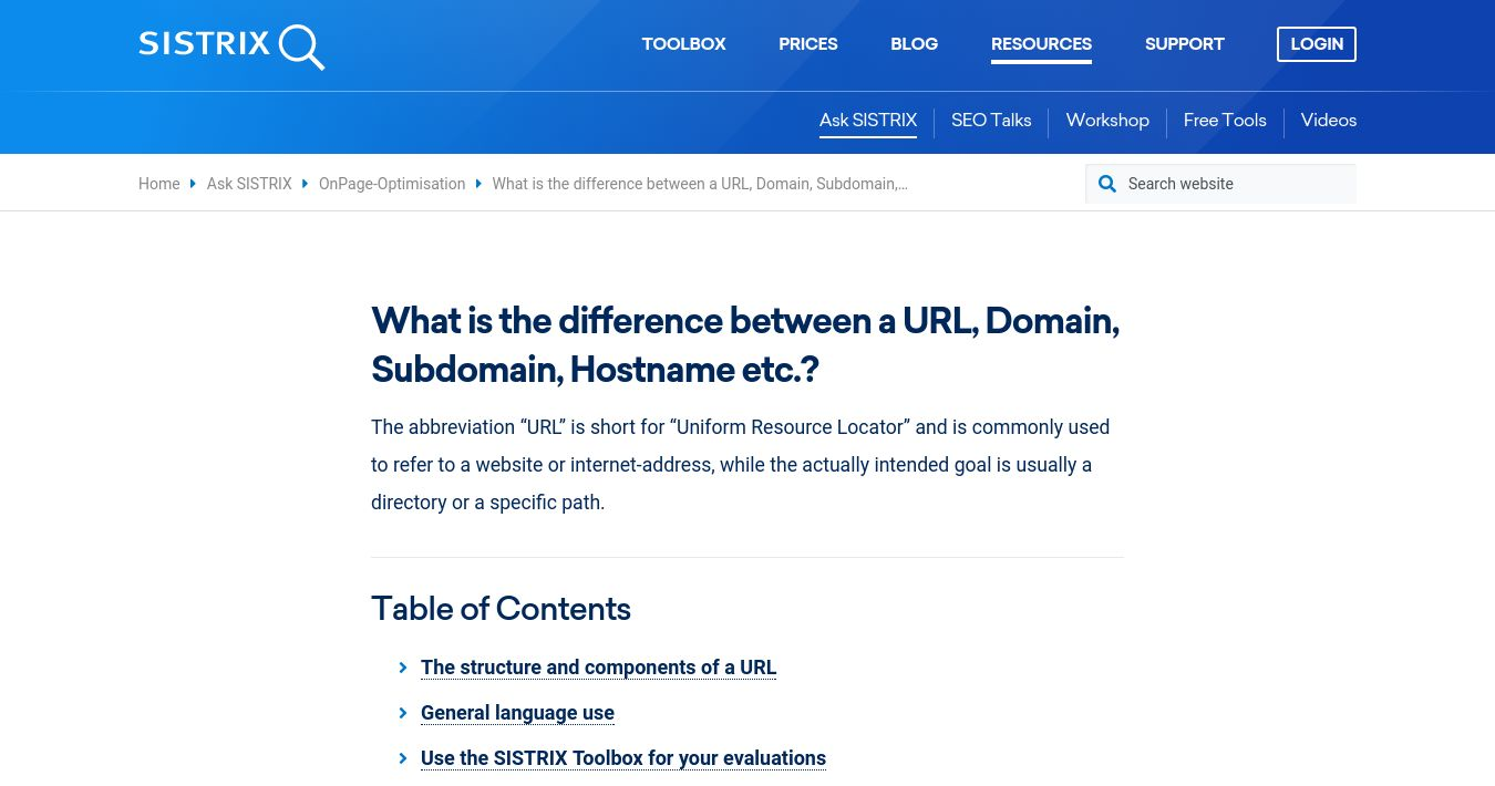 What is the difference between a URL, Domain, Subdomain ...
