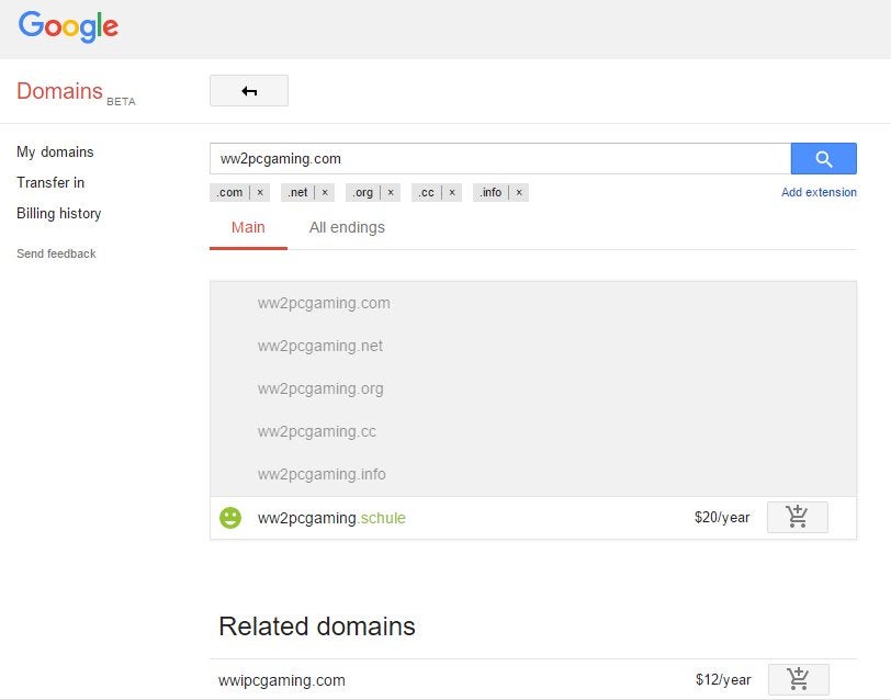 What is wrong with Google Domains? Any time I search for a domain that ...