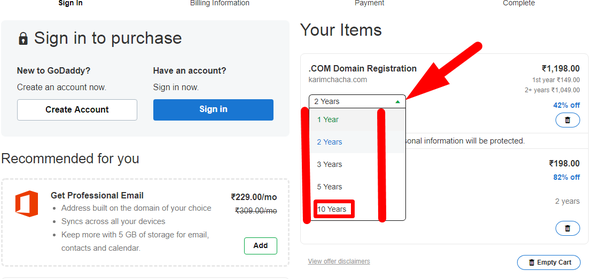 When you buy a domain name, how long does it last?