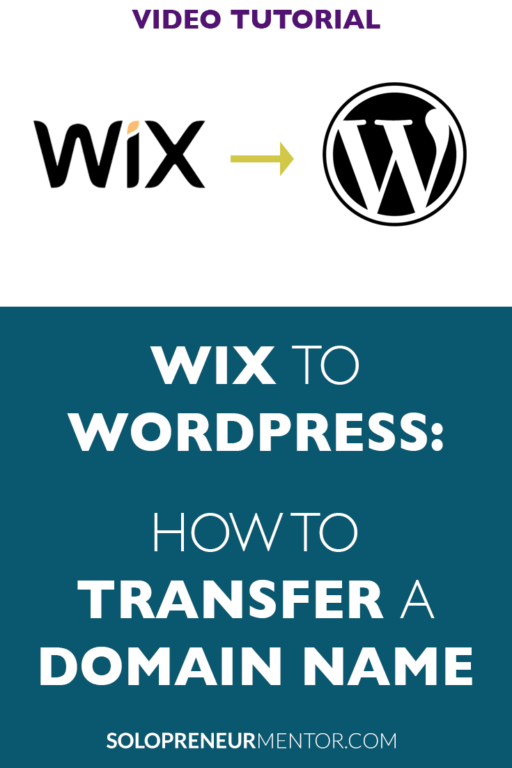 Wix to WordPress: How to Transfer a Domain Name // Im ...